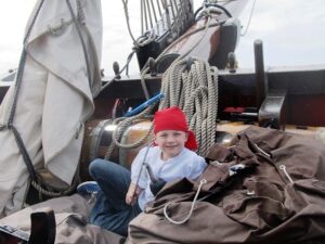 Zeilen met kinderen